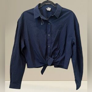 Wrangler Retro Snap Down Tie Front Top Women’s L/XL